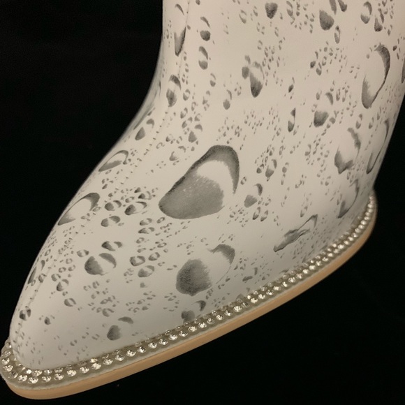 One of a kind HYDROGRAPHIC rain drop heeled clog - Picture 5 of 9